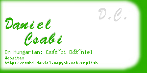 daniel csabi business card